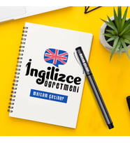 İngilizce Öğretmeni Temalı Defter ve Kalem