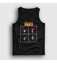 Presmono Unisex Siyah Band Kiss Atlet 90938tt