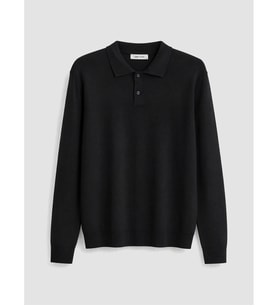 LCW Vision Siyah Polo Yaka Erkek Triko Kazak