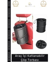#ÇöpTorbası Dayanıklı Koltuk Arkası Askılı Pratik Oto Düzenleyici Araç İçi Katlanabilir Çöp Torbası