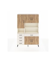 Arges Dolap 9 Raflı 5 Çekmeceli 5 Kapaklı 132x30x195 Aytaşı-Çam/Aytaşı