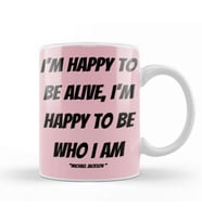 Michael Jackson Quotes Art Gift   Vintage Retro Style Kupa Bardak Porselen