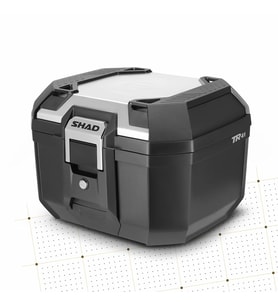 TR41 Silver Motosiklet Arka Çanta 41 Litre Kapasiteli Top Case Motor Çanta Alümimyum