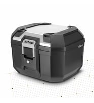 TR41 Silver Motosiklet Arka Çanta 41 Litre Kapasiteli Top Case Motor Çanta Alümimyum