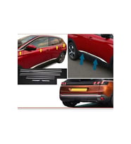 Peugeot 3008 3'lü  Krom Set 2016-2021 Paslanmaz Çelik