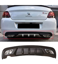 Peugeot 301 Difüzör Difizör Siyah + Kare Egzoz Görünüm C Tip