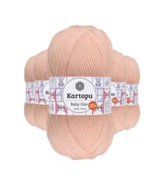 Northcity Baby One Tüylenmeyen El Örgü İpi Pembe K699 - 5'li Paket
