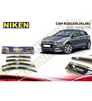 Hyundai I20 Cam Rüzgarlığı 4Lü Kromlu 2015-2016-2017-2018