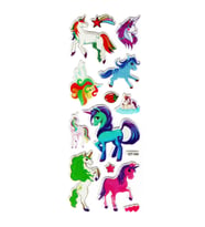Sticker Kabartmalı Stiker Defter, Planlayıcı (kzy1044) 16x7 cm - Unicorn