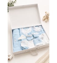Hayvan Desenli Kız Bebek Hastane Çıkışı 10lu Set Hediye Kutulu 15326