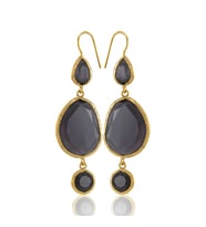 Kadir Jewellery 22 Ayar Altına Kaplama Kadın Sallantılı Küpe -El İşçiliği Ve Hipoalerjenik Küpe