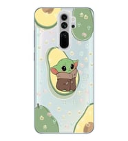 Redmi Note 8 Pro Uyumlu Baby Yoda Desenli Şeffaf Telefon Kılıfı