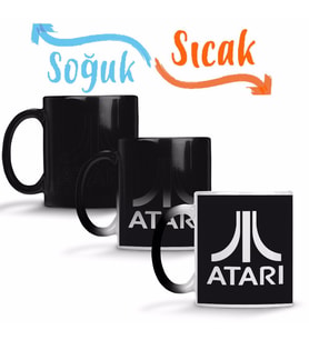 Atari Logo Oyun Game Over Sihirli Kupa Bardak Porselen