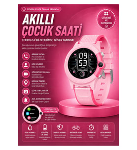 Çocuklar için GPS ve görüntülü arama özellikli akıllı saat