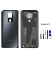 Xiaomi Redmi NOTE 9 FULL Kasa Arka Kapak Takım SİYAH - TAMİR SETİ