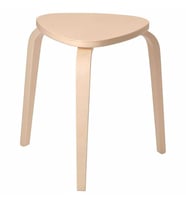 Natürel Renk Tabure 42x48x45 Cm IKEA Huş Ağacı Tabure-Sandalye Tekli (Natural)