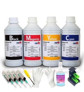 Canon Pixma MX475, MX450 Yazıcı Uyumlu Forprint Dolum Seti 4X1000ml (Çok Renkli)