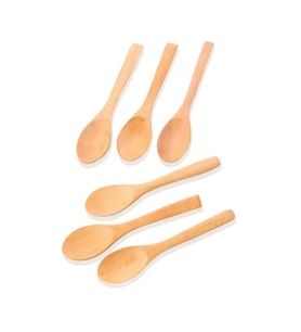 Balsa BLS 16B Kahverengi Ahşap Kaşık Seti 6'lı 16 cm