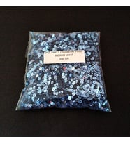 SÜSLEME PULU ORTASI DELİK GLİTTER TAKI VE TEKSTİL DİKİLEBİLİR SÜSLEME PULU 3 MM İNDİGO MAVİ 100 GR