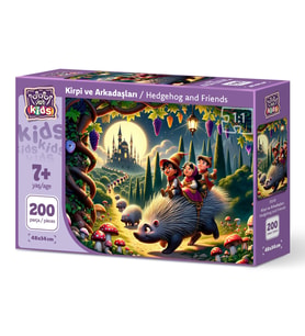 Art Çocuk Kirpi Ve Arkadaşları 200 Parça Puzzle
