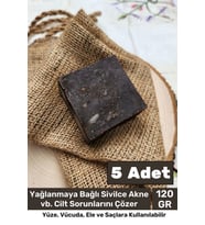 %100 Doğal Güzel Kokulu El Yüz Saç Vücut Cilt Orijinal Bitkisel Ardıç Katranı Sabunu 120G - 5 Adet