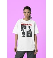 Rapper The Weekend Baskılı Unisex Tişört, Oversize Rap Tişört