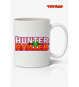 Hunter x Hunter Logo Anime Temalı Beyaz Kupa Bardak Sevgiliye Arkadaşa Hediye