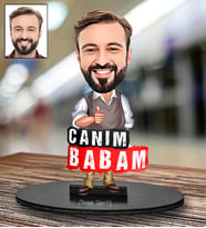 Babalar Gününe Özel Tasarımlı Karikatür Biblo 129