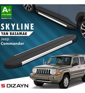 S-Dizayn Jeep Commander Skyline Aluminyum Yan Basamak 173 Cm 2006-2010 A+ Kalite