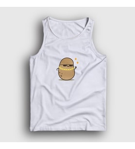 Presmono Unisex Beyaz Rich Cool Cute Hip Hop Kawaii Potato Sevimli Patates Atlet 450011tt