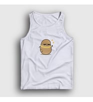Presmono Unisex Beyaz Rich Cool Cute Hip Hop Kawaii Potato Sevimli Patates Atlet 450011tt