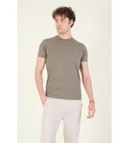 Giyim Dünyası Erkek Sıfır Yaka Basic T-Shirt Haki