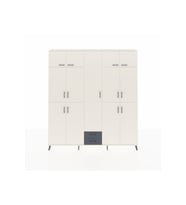 Arges Dolap 10 Raflı 2 Çekmeceli 4 Askılı 220x30x243 Aytaşı-Aytaşı/Antrasit