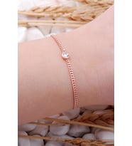 Gurmet Rose Gümüş Taşlı Bileklik 3936