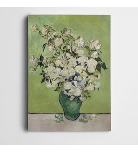 Vincent Van Gogh Vase Of Roses Kanvas Tablo