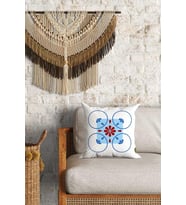 Etnik Desenli Çift Yön Dijital Baskılı Dekoratif Kırlent Kılıfı Yastık Kılıfı 39x39cm