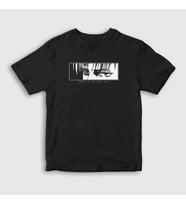 Presmono Unisex Çocuk Siyah Levi Eyes Anime Attack On Titan T-Shirt 123637tt