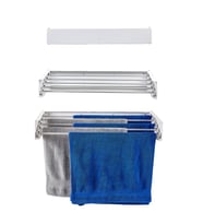 NEBU 70cm-Medium İç Ve Dış Mekan Duvara Monte Dekoratif Çamaşır Askısı (Beyaz)