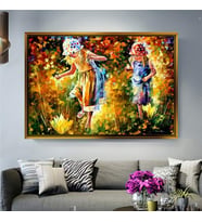 Altın Çerçeveli dekoratif tablo a1860 (Gold)