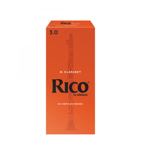 D'Addario RCA2530 Rico Bb Klarnet Kamışı No: 3.0 (Orta Seviye/Eğitim) - 25'li Paket  Eğitim Kurumları İçin Ekonomik Kutu ve Dengeli Performans