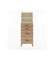 Hyperion Dolap 2 Raflı 4 Çekmeceli 60x44x163 Aytaşı-Çam