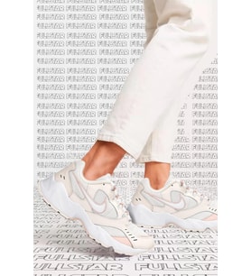Nike Air Heights Beige Sneaker Hakiki Deri ve Tekstil Günlük Spor Ayakkabı Bej