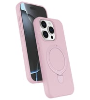 iPhone 14 Pro Max Regal Magsafe Standlı Kapak - Açık Pembe