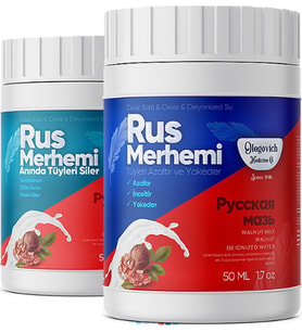 Rus Merhemi 50 Ml ( Tüy Dökücü - Tüy Azaltıcı ) 2Li Set