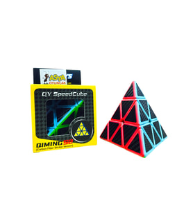 Prizma Desenli Küp Carbon Fiber Sticker Üçgen Sabır Küpü EQY672 (Renksiz)
