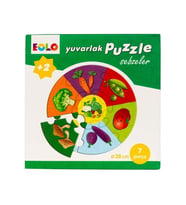 Yuvarlak Puzzle-Sebzeler