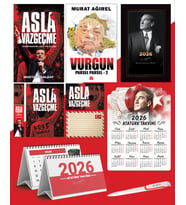 Asla Vazgeçme - Ayraç - Kartpostal - Poster - Vurgun - Parsel Parsel 2 -  2026 Ajanda İstikbal - İstikbal Ahşap Duvar Takvimi - Masa Takvimi