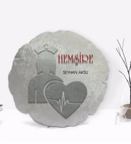 BK Gift Kişiye Özel İsimli Hemşire Tasarımlı Dekoratif Kırlent Yastık-4