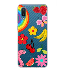 PrintiFy Samsung Galaxy A02 ile Uyumlu 1mm Slim Fit Water Color 5 Baskılı Şeffaf  Kılıf