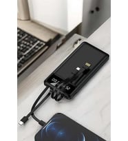 Powerbank 20.000 Mah LCD Ekran USB Lightning Type-C Uyumlu İOS ve Android